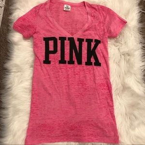 Victoria secret pink graphic v neck